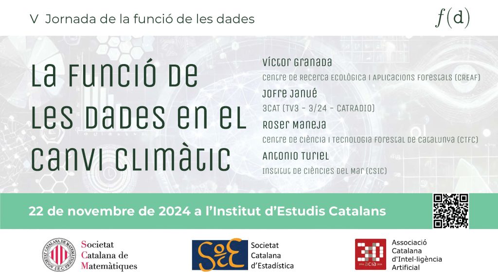 Cartell V Jornada La funció de les dades canvi climàtic