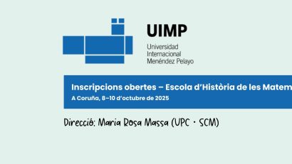 Escola d’Història de les Matemàtiques 2025